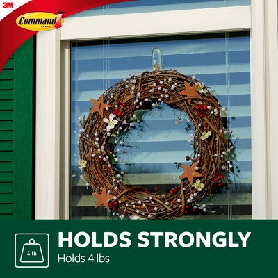 Command™ Outdoor Large Window Hook, Clear (17093CLR-AWES)