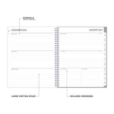 2027 Blue Sky Laila 8.5 x 11 Calendar Year Weekly & Monthly Planner, Plastic Cover (137273-27)