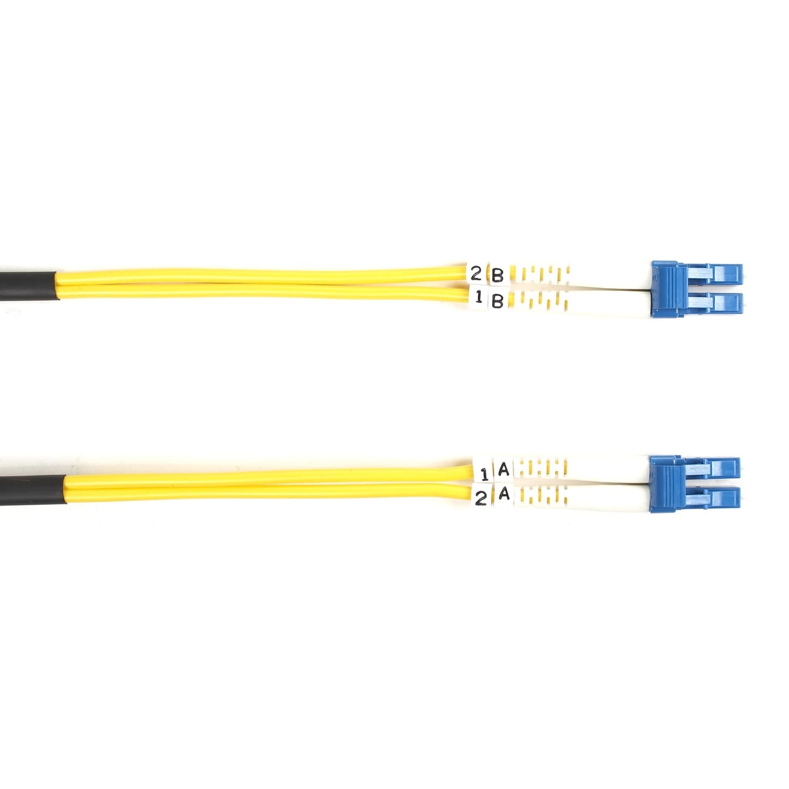 Black Box Connect 3.2 ft LC to LC Cable, Male to Male, Yellow (FOSM-001M-LCLC)