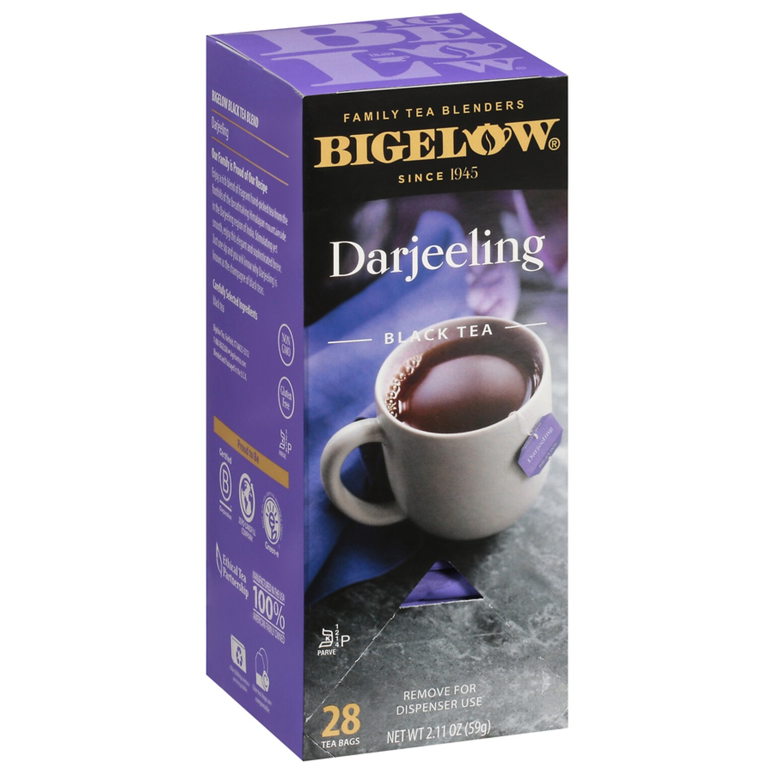 Bigelow Darjeeling Black Tea Bags, 28/Box (RCB003491)