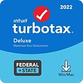 TurboTax Deluxe 2022 + State for 1 User, Windows/Mac, Download (5101353)