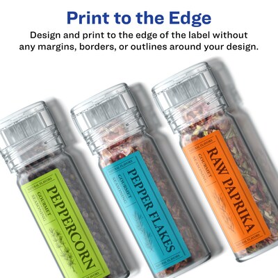 Avery Laser/Inkjet Rectangle Durable Waterproof Labels, 1.5" x 2.75", White, 100 Labels/Pack (94230)