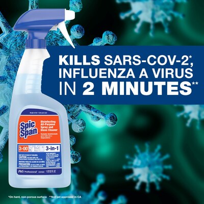Spic and Span Professional 3-in-1 Disinfecting Multi Surface Cleaner, Fresh Scent, 32 oz. (75353)