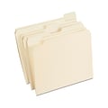 Quill Brand® File Folders, 1/5-Cut Assorted, Letter Size, Manila, 100/Box (740139)