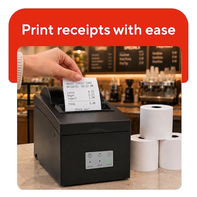 Staples Thermal Cash Register/POS Rolls, 2 5/16" x 200', 24/Carton (28392/492000)