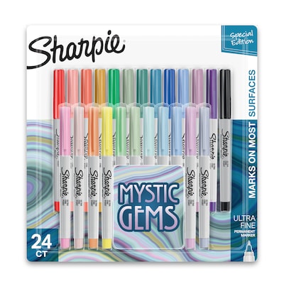 24 + 1 SHARPIE Markers Coloured Permanent Sharpies Marker Pen Bulk Fine  Point