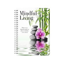 2024 BrownTrout Mindful Living 6 x 7.75 Weekly Desk Planner, Multicolor (9781975470005)