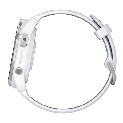 Garmin Forerunner 965 Smartwatch, GPS, 47mm, Whitestone & Powder Gray Silicone Band (010-02809-01)