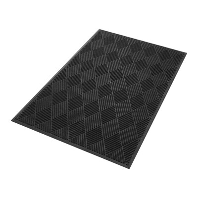 Coastwide Professional™ Commercial Wiper/Scraper Floor Mat, 4 x 6, Black (CW23070)