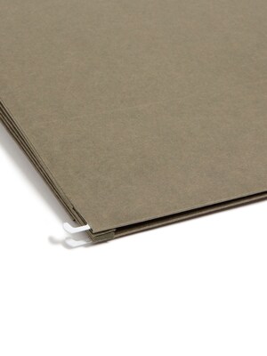 Smead Recycled Hanging File Pocket, 3 1/2" Expansion, Legal Size, Standard Green, 10/Box (64326)