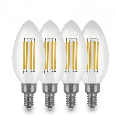 Viribright 5.5 Watts Daylight LED Decorative Bulb, 4/Pack (650194)