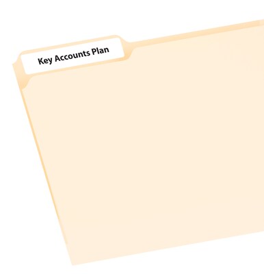 Avery EcoFriendly Laser/Inkjet File Folder Labels, 2/3 x 3-7/16, White, 1,500 Labels/Box (45366)