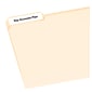 Avery EcoFriendly Laser/Inkjet File Folder Labels, 2/3" x 3 7/16", White, 30 Labels/Sheet, 50 Sheets/Box (45366)