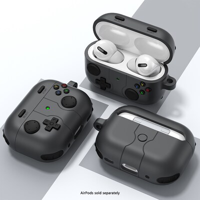 SaharaCase Inspire Series Silicone Case with Premium Clip for Airpods Pro 3, Shock Absorbing, Space Gray (HP00226)