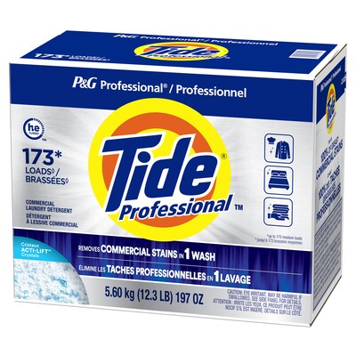 Tide Professional HE Powder Laundry Detergent, 173 Loads, 197 Oz. (14055)