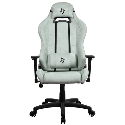 Arozzi Torretta Soft Fabric Ergonomic Racing Gaming Chair, Pearl Green (TORRETTA-SFB-PGN)