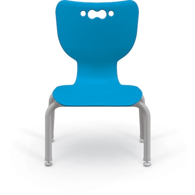 MooreCo 10" Hierarchy Student Chair with 4 Legs, Blue/Platinum Base (703673563109)