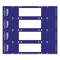Tabbies File Pocket Handles, 4 Handles/Sheet, Dark Blue/White, 9 5/8W x 2H, 48/Pack