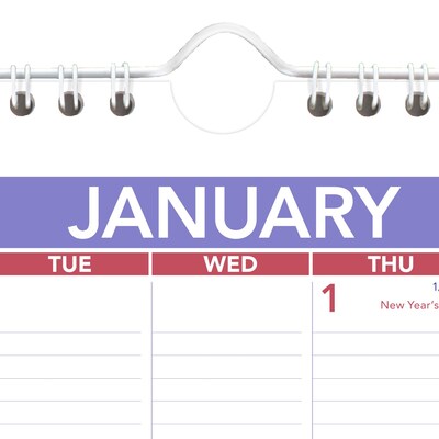 2026 AT-A-GLANCE 8" x 11" Monthly Wall Calendar, White/Purple (PM1-28-26)