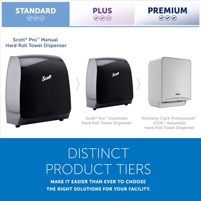 Scott Pro Manual Hardwound Paper Towel Dispenser, Black (34346)