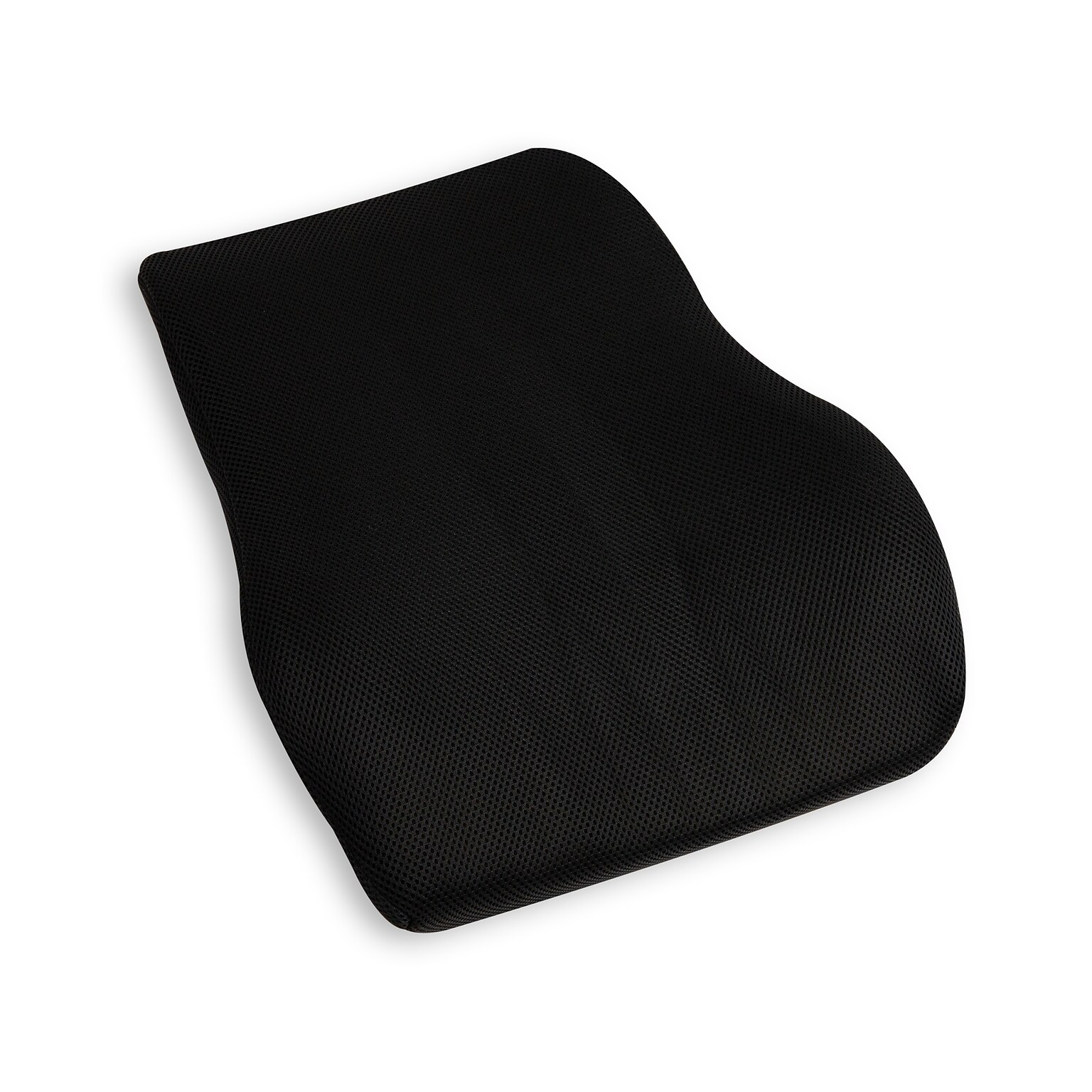 Mind Reader Memory Foam Ergonomic Lower Back Cushion Office Chair Support, Black (VERTBACK-BLK)