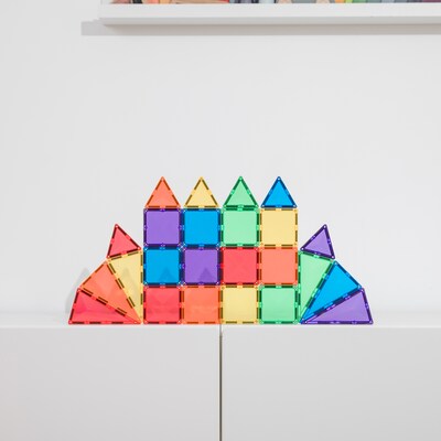 Connetix Magnetic Tiles Rainbow Mini Pack, 24 Pieces (CNTR00024MI)