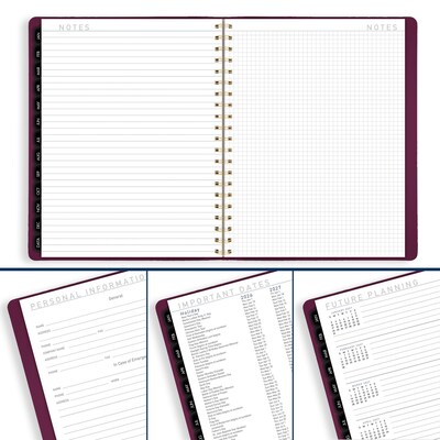 2026 AT-A-GLANCE Contemporary 8.25" x 11" Weekly & Monthly Planner, Faux Leather Cover, Purple (70-940X-14-26)
