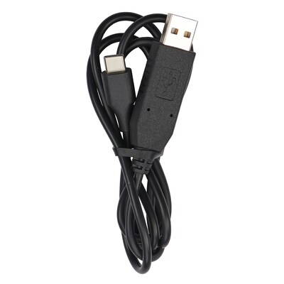 Cobra USB-C to USB-A Cable for Cobra® Performa Business & TrailBlazer GMRS Handheld Radios, Black (0010081-1)