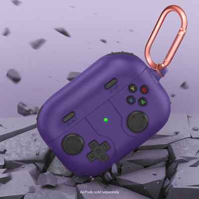 SaharaCase Inspire Series Silicone Case with Premium Clip for Airpods Pro 3, Shock Absorbing, Purple Orchid (HP00227)