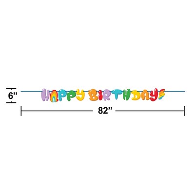 Creative Converting Bubbly Birthday Party Kit, Multicolored, Serves 8 (DTC9502E4A)