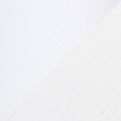 Simple Designs Interlocked Triangular White Wood Table Lamp with White Fabric Shade (LT1069-WOW)