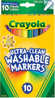 Crayola Ultra Clean Washable Markers Classpack (200 Count), Bulk Markers  for Classrooms, School Supplies for Kids, 10 Colors