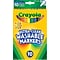 Crayola Ultra-Clean Washable Markers, Fine Line, Assorted Colors, 10/Box (58-7852)