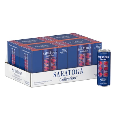 Saratoga Anatomy of a Peach Flavored Sparkling Purified Water, 24/Carton (19991052)