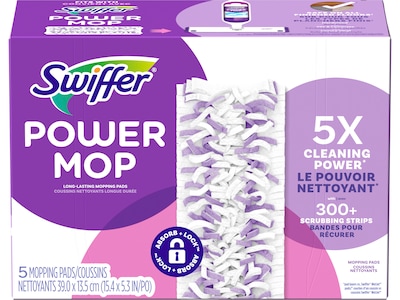 Swiffer PowerMop Mopping Pad, 5/Pack (08188)