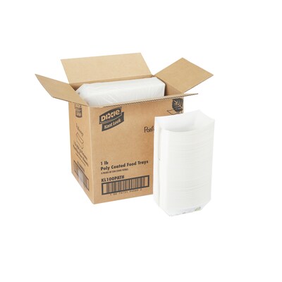 Dixie Pathways Kant Leek Polycoated Paper Food Tray by GP PRO, 1000/Carton (KL100PATH)