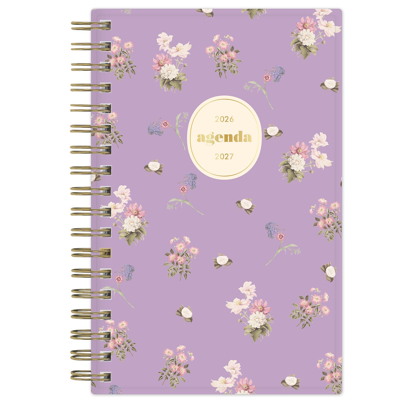 2026-2027 Blue Sky Sincerely Jules Becca Purple 6 x 3 Academic Year Weekly & Monthly Planner, Plastic Cover (159091)