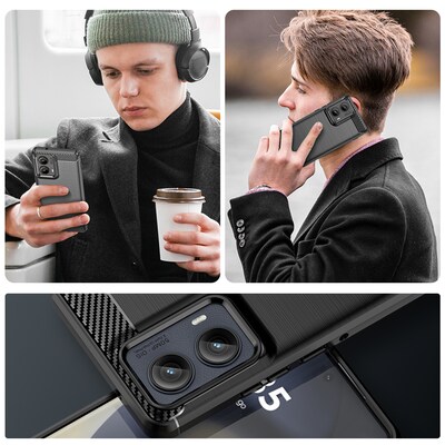 SaharaCase Venture Phone Case for Motorola Edge, Shock Absorbing, Scorpion Black (CP00617)