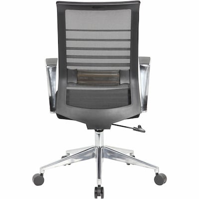 Lorell Horizontal Mesh Ergonomic Fabric Mesh Swivel Executive Chair, Black (LLR00580)