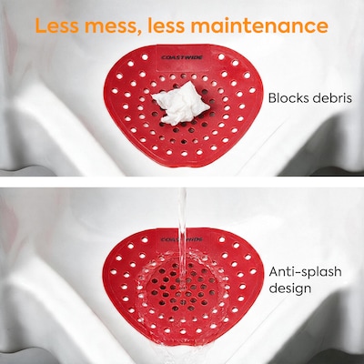 Coastwide Professional Urinal Screen, Cherry Scent, 12/Box (CW61762)