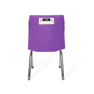 Seat Sack Seat Storage, 18 x 9 x 2.5, Purple, 10/Pack (50117BUNDLE)