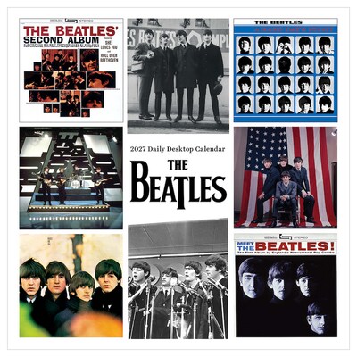 2027 TF Publishing The Beatles 5.25" x 5.25" Daily Day-to-Day Calendar, Multicolored (27-3052)