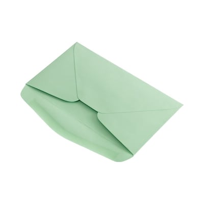 JAM Paper #6 3/4 Business Envelope, 3 5/8" x 6 1/2", Light Green, 50/Pack (457611417I)