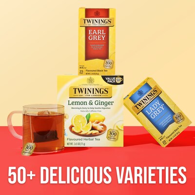 Twinings Earl Grey Tea Bags, 25/Box (TNA51728)