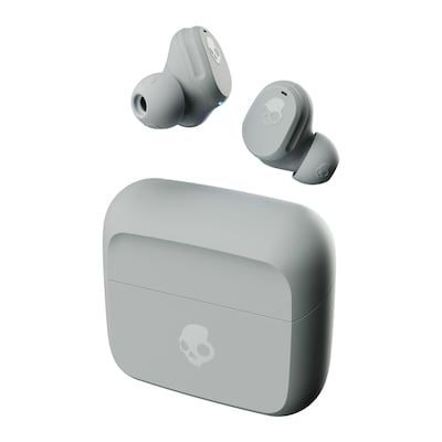Skullcandy Mod True Wireless Earbuds with Microphone & Charging Case, Bluetooth, Light Gray (S2FYW-P