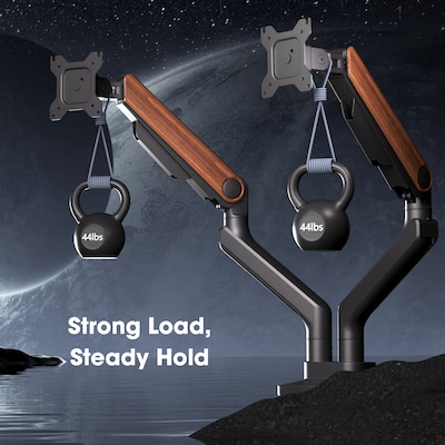 FlexiSpot MA9 Premium Dual Monitor Mount, Up to 49" Monitors Black (MA9-D-DP-US)