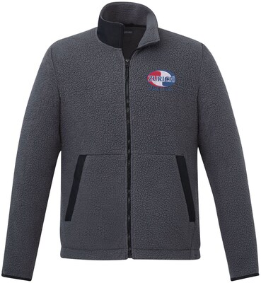 Kahuzi Men's Eco Full Zip Sherpa Embroidered