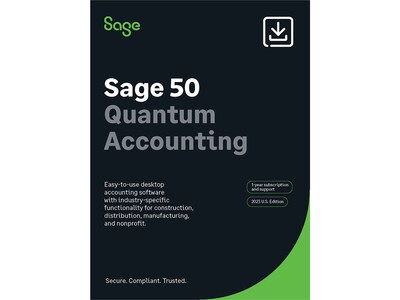 Sage 50 Quantum Accounting for 1 User, Windows, Download (PTQS12023ESDCSRT)