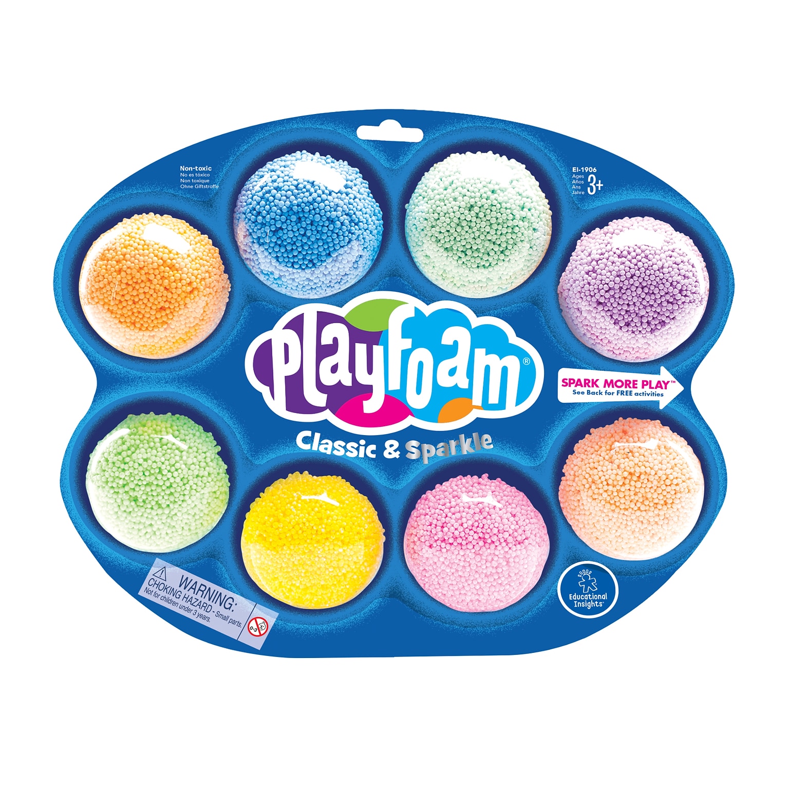 Educational Insights Playfoam Combo Pack, Assorted Colors, 8/Pack, 3 Packs