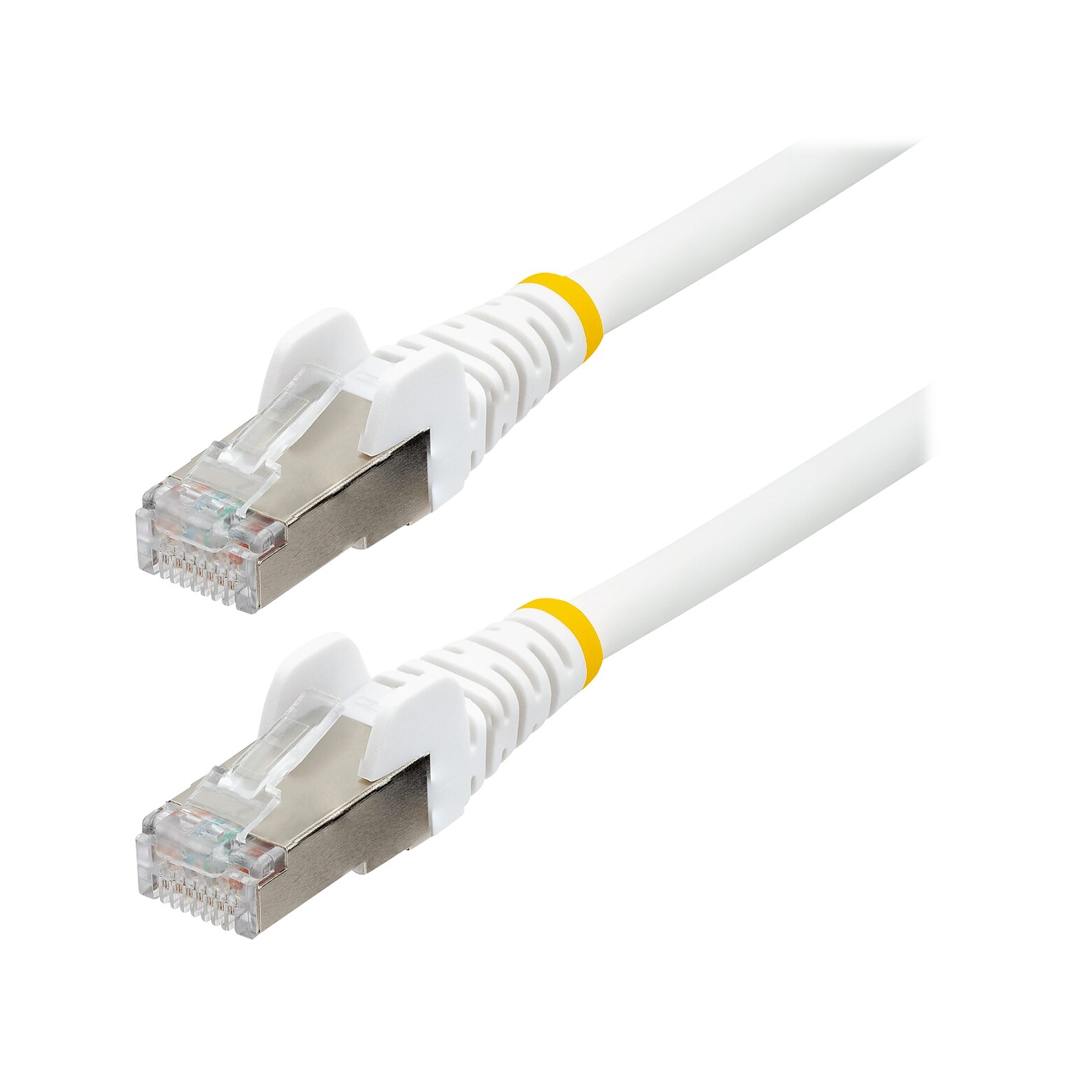StarTech 10 CAT-6a Ethernet Cable, 27AWG, White (NLWH-10F-CAT6A-PATCH)